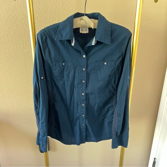Converse One Star Women  Button-Up Shirt - Size L - Picture 1 of 3